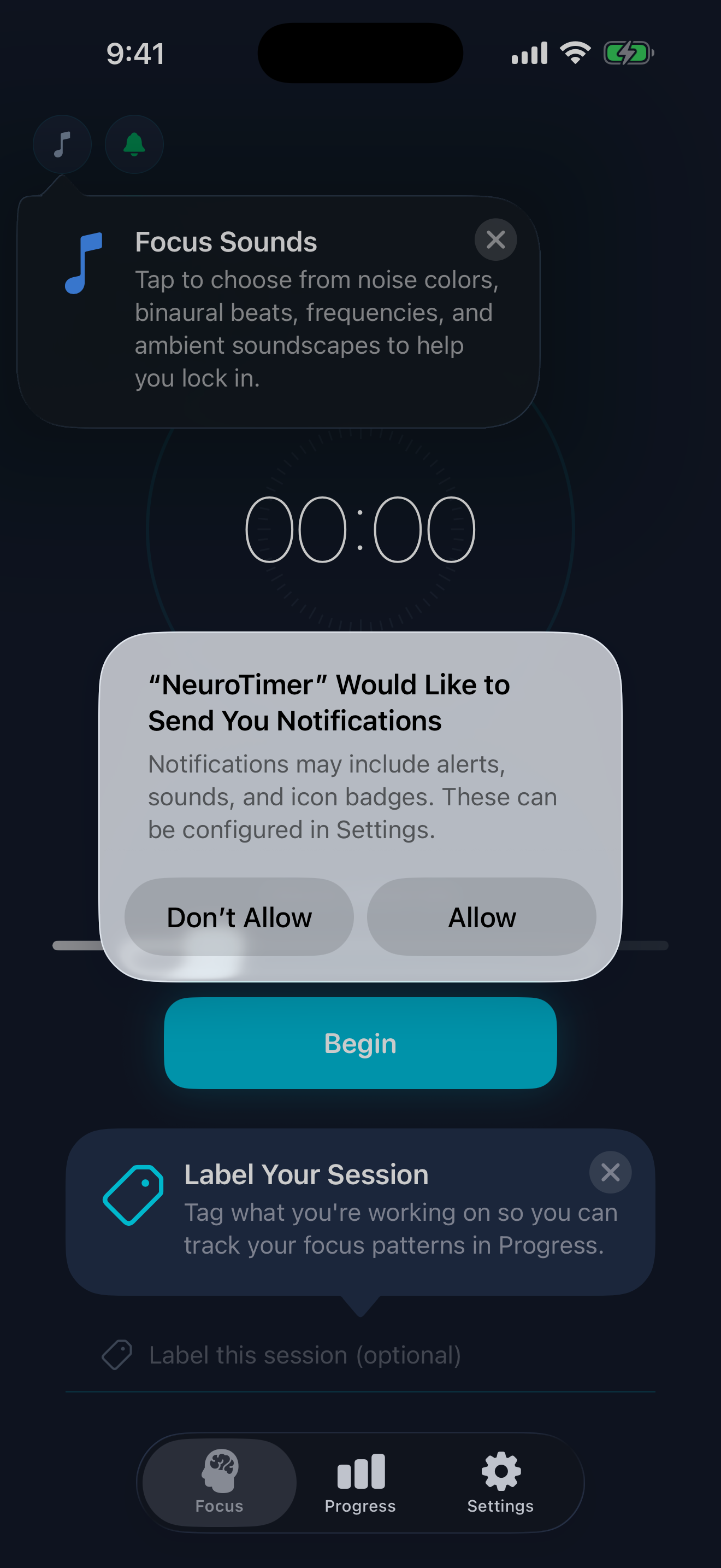 Neuro Timer Pro features